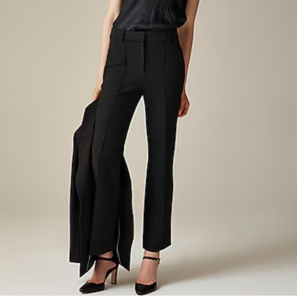 NWT J.Crew Black Cropped Natalia pant in four-season stretch SZ 4